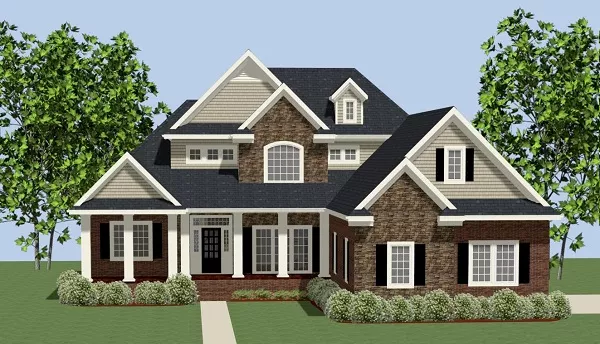 image of traditional house plan 9389